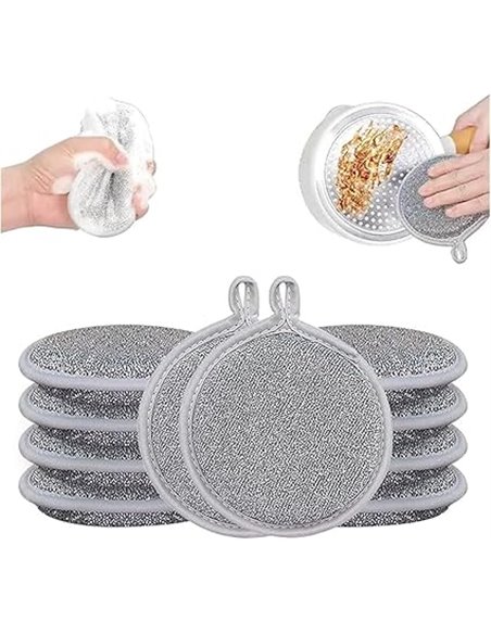Xiujuers 10 unidades de trapos reutilizables de alambre para lavar platos