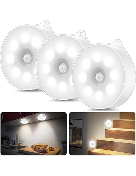 daphomeu Luz led nocturna con sensor de movimiento