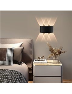 Aplique de pared LED para interior y exterior
