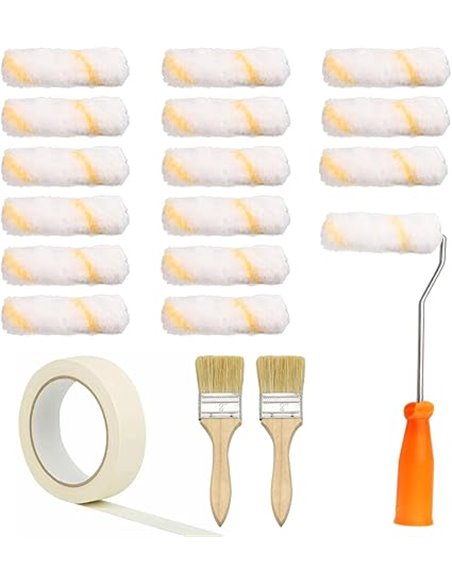 URHRHU 15 Piezas Rodillos de Pintura Pequeños