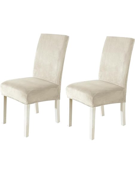 CYCMACO Fundas Sillas De Comedor Terciopelo Pack 2
