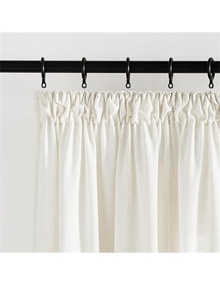 KGORGE Cortinas Dormitorio Matrimonio Cortinas Translucidas Visillos Salon Cortinas de Lino Cortinas de Casa para Riel Visillos 