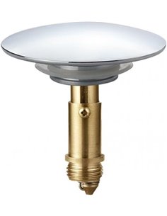 JZK Tapón Desplegable de Metal Cromado de 66 mm para Fregadero y Lavabo de Baño - Repuesto de Desagüe Con Resorte Clak