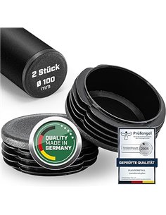 Plasticmetall Tapones de láminas redondos de 100 mm de diámetro