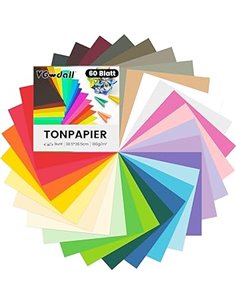 VGOODALL 60 hojas de papel de tono