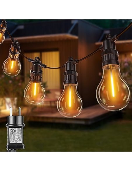 Joomer Guirnaldas de Luces Exterior con Enchufe