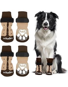 SlowTon Calcetines Antideslizantes para Perros