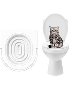 Readaeer Asiento de Inodoro con Sistema de Entrenamiento para Gatos