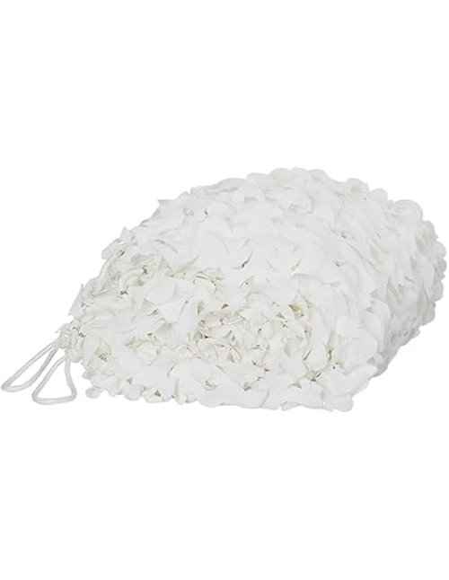 Refugio Blanco Caza Militar Camuflaje Red Camping Sol Refugio Tienda de campaña Sombra 2 × 3 m (6.5 × 9.8ft)