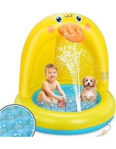 Piscina Hinchable Piscina Bebe Piscina Desmontable | Patito Piscina Infantil Piscina Niños Castillo Hinchable para Niños Piscina