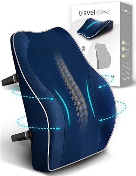 Travel Ease Cojín de Soporte Lumbar Ergonómico