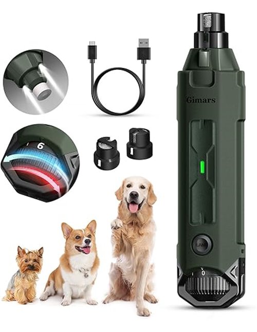 Gimars Lima De Uñas Eléctrica Para Perros y Gatos