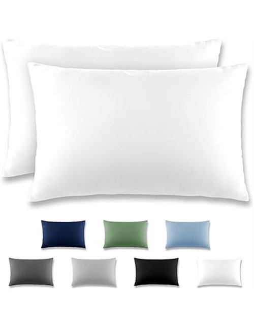 REDKEY Funda Almohada- Juego de 2 Fundas Almohadas 50x80 cm