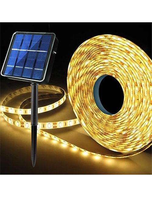 Homeleo Tira LED solar mejorada de 6 m