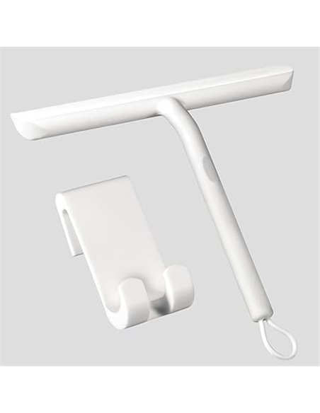 Vinabo Rasquetas Limpiacristales para Ducha de Silicona con Soporte