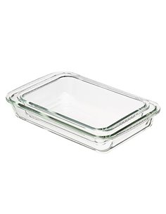 Amazon Basics Rectángulo Cazuela de vidrio