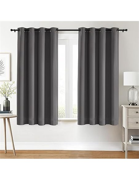 Utopia Bedding Opacas Cortinas Salon Modernas 2 Piezas 117x137 cm