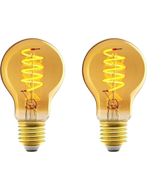 Amazon Basics Bombilla LED E27 vintage