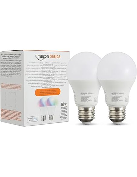 Amazon Basics Smart A60 Bombilla led multicolor