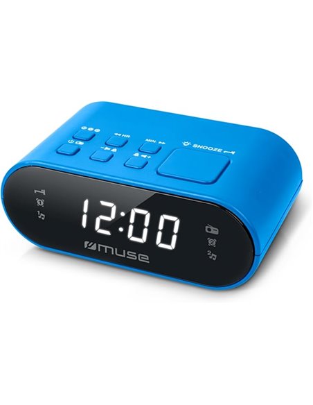 Muse M-10 - Radiodespertador con 2 alarmas PLL