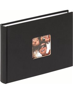 walther design Álbum de fotos negro 22 x 16 cm con recorte de cubierta