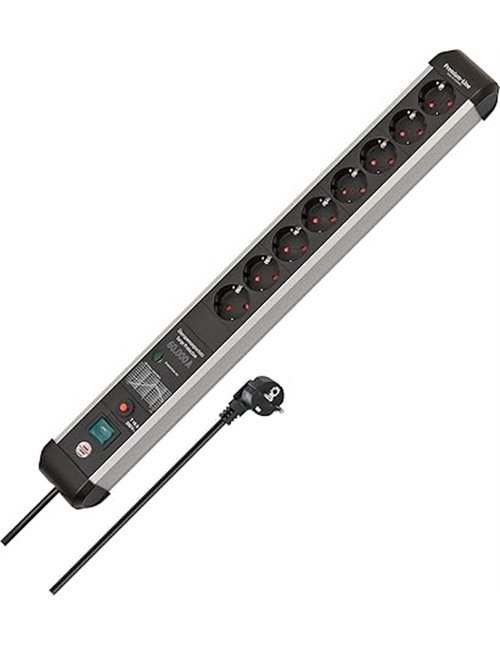 Brennenstuhl Premium-Protect-Line regleta enchufes de 8 Tomas con protección sobretensión (Cable de 3m