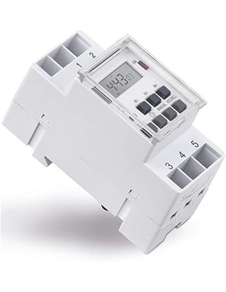 conecto Interruptor horario Digital para Carril DIN/Panel de Control