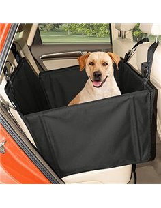 Asiento de coche para perro extra estable – Asiento reforzado para perros de tamaño mediano con 4 correas de sujeción