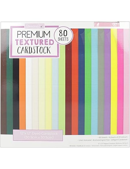 Dovecraft X 12 "premium con textura cartulina