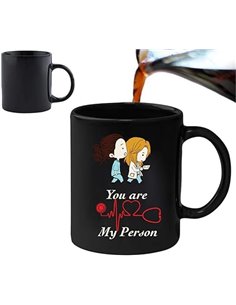 You are My Person - Juego de taza mágica de 11 oz con cambio de calor y caja de regalo