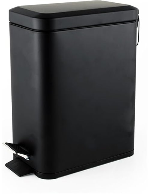 Beldray LA041173BLKFEU7 - Cubo de basura rectangular con tapa de cierre suave