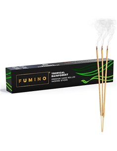 Fumino® Selva Tropical Incienso Fresco Hecho a Mano 14 Varillas por Caja (15g) Fragancia de Humo Masala Agarbatti Joss para la R