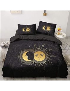 Luowei Juego de ropa de cama bohemia de 135 x 200 cm