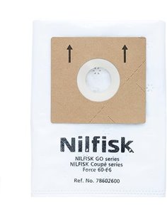 Nilfisk 5 Bolsas Aspiradoras Original + Pre-filtro - Accesorio para Aspiradoras One (78602600)