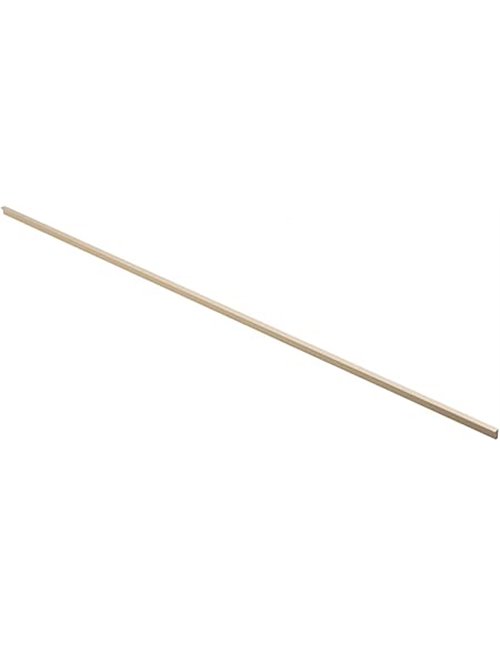 GTV long PILLAR- Tirador de muebles de aluminio cepillado dorado claro delgado y elegante para muebles altos