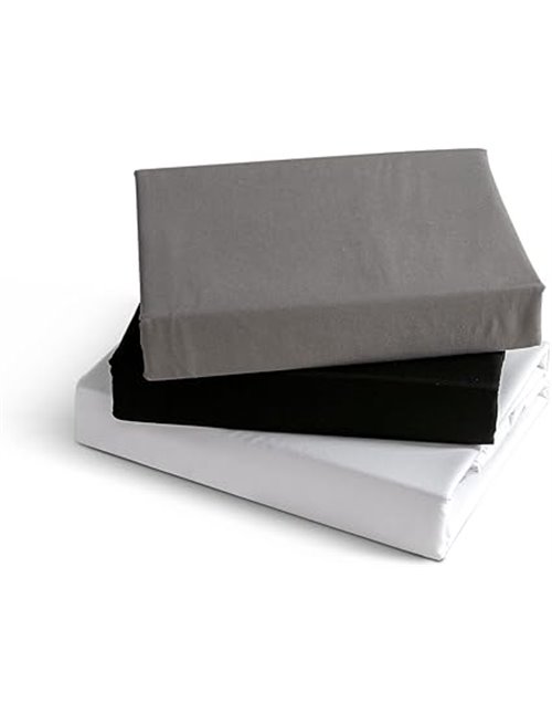 KONO Bedding BS-3 120 GY - Sábana Bajera Ajustable (Microfibra cepillada