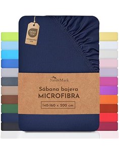 NatureMark sábana de Microfibra a Precio de Descuento! Muchos tamaños y Colores mercancía de Marca (sábana 140x200-160x200 cm