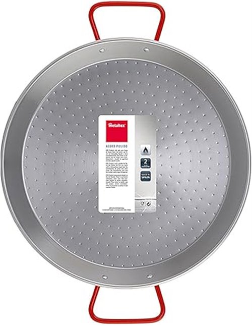 Metaltex - Paellera Acero Pulido 5 Raciones 32 cm
