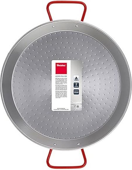 Metaltex - Paellera Acero Pulido 5 Raciones 32 cm