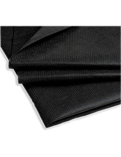 IPEA Tela No Tejida Negra 75 g/m2 TNT - Dimensiones 5 Metros x 1 Metro - Made in Italy - Tela Multiusos para Costura