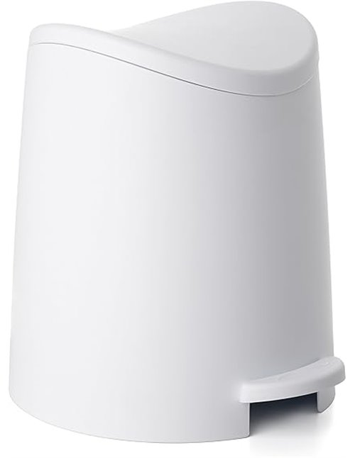 TATAY Papelera Baño con Pedal Estándar 3L | Diseño Práctico y Funcional | Plástico de Gran Resistencia | Compacta y Fácil de Usa