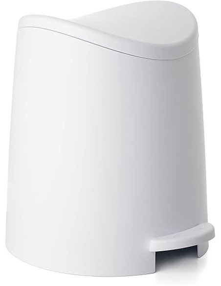 TATAY Papelera Baño con Pedal Estándar 3L | Diseño Práctico y Funcional | Plástico de Gran Resistencia | Compacta y Fácil de Usa