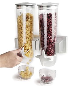 LACOR 62542 Dispensador de Cereales Giratorio de Pared Doble