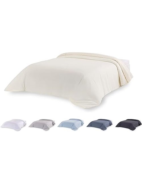 Todocama – Funda nórdica de Microfibra para edredón de Tacto Extra Suave. (Beig - Cama 200-260x240cm).