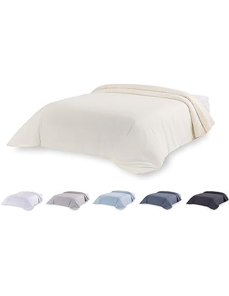 Todocama – Funda nórdica de Microfibra para edredón de Tacto Extra Suave. (Beig - Cama 200-260x240cm).