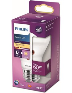 Philips - Bombilla LED D2D 60W estándar E27 luz blanca cálida
