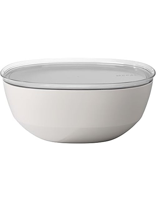 Mepal - Cuenco para servir con tapa Silueta - Apto para lavavajillas y microondas - Plato para ensaladas - Platos para tapas - V