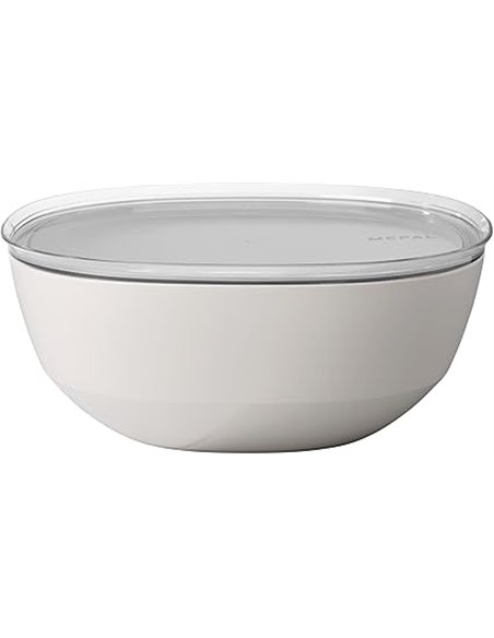 Mepal - Cuenco para servir con tapa Silueta - Apto para lavavajillas y microondas - Plato para ensaladas - Platos para tapas - V
