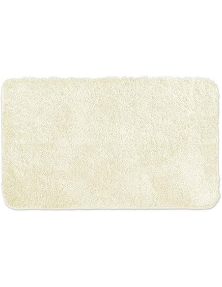 WohnDirect Alfombra Baño Crema 50 x 80 cm • Alfombrilla baño Antideslizante y Lavable • Cómoda Y Súper Absorbente