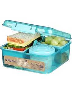 Sistema TO GO fiambrera bento | Fiambrera con tarrina para yogur o fruta | 1